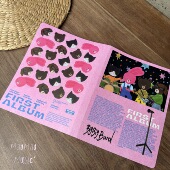 原创插页资料册可爱收纳文件夹宠物卡通体检试卷乐谱册 帽帽音乐