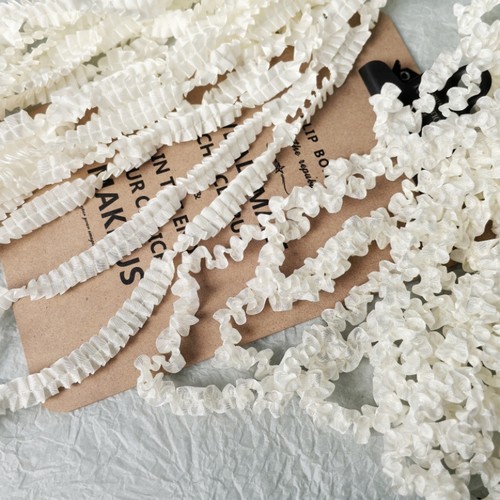 原创缩褶花边DIY奶油风 Lo帽延边洛丽塔发饰玩偶礼盒娃衣配饰辅料