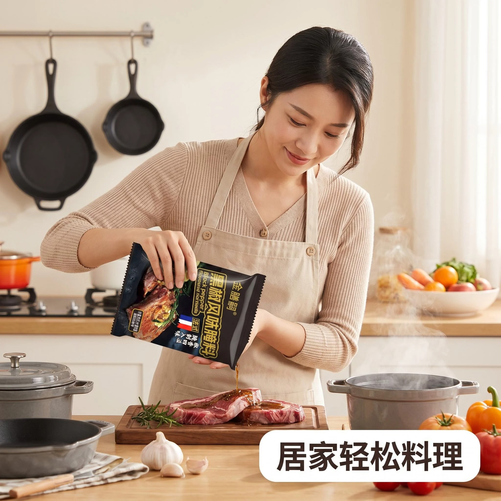 法式黑椒煎焗粉牛排腌制调料黑胡烧烤调料/腌料