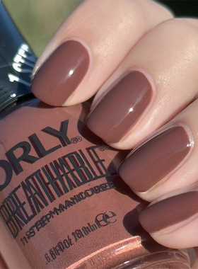 ORLY指甲油栗子棕2060102巧克力棕褐leather you like it or not