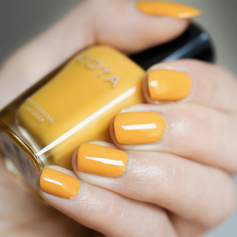 zoya可爱柠檬黄色指甲油免烤防水