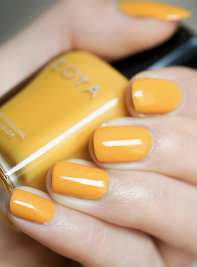 10free美国ZOYA指甲油zp1121芒果黄色honey柠檬亮黄油菜花黄免烤