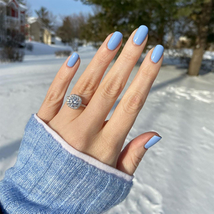 美国essie指甲油天空蓝800婴儿蓝bikini teeny微闪浅蓝免照灯