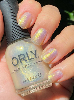 美国orly指甲油偏光金色珠光2000133极光偏光白金ephemeral免照灯