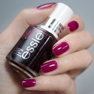 ESSIE指甲油glass nails玻璃果冻436葡萄紫half full水透浆果紫色