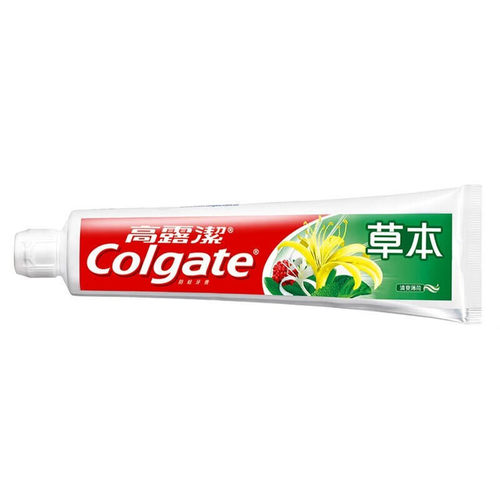 高露洁草本牙膏140g清新薄荷口气清洁口腔
