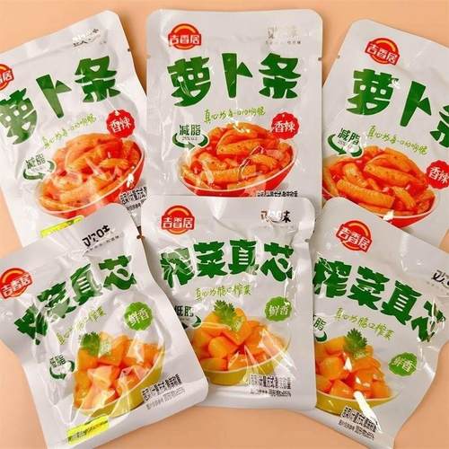 吉香居榨菜真芯鲜香味萝卜条香辣咸菜下饭M菜学生榨菜佐餐小菜食