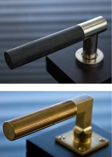 厂家直销可定制 房门门锁 霍顿五金 美国NANZ门拉手全铜手工定制