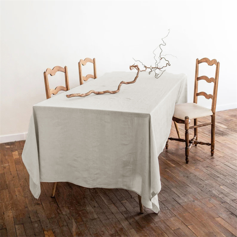 简约纯色亚麻中式茶席桌布会议桌桌布长方形定制餐桌茶几布高级感