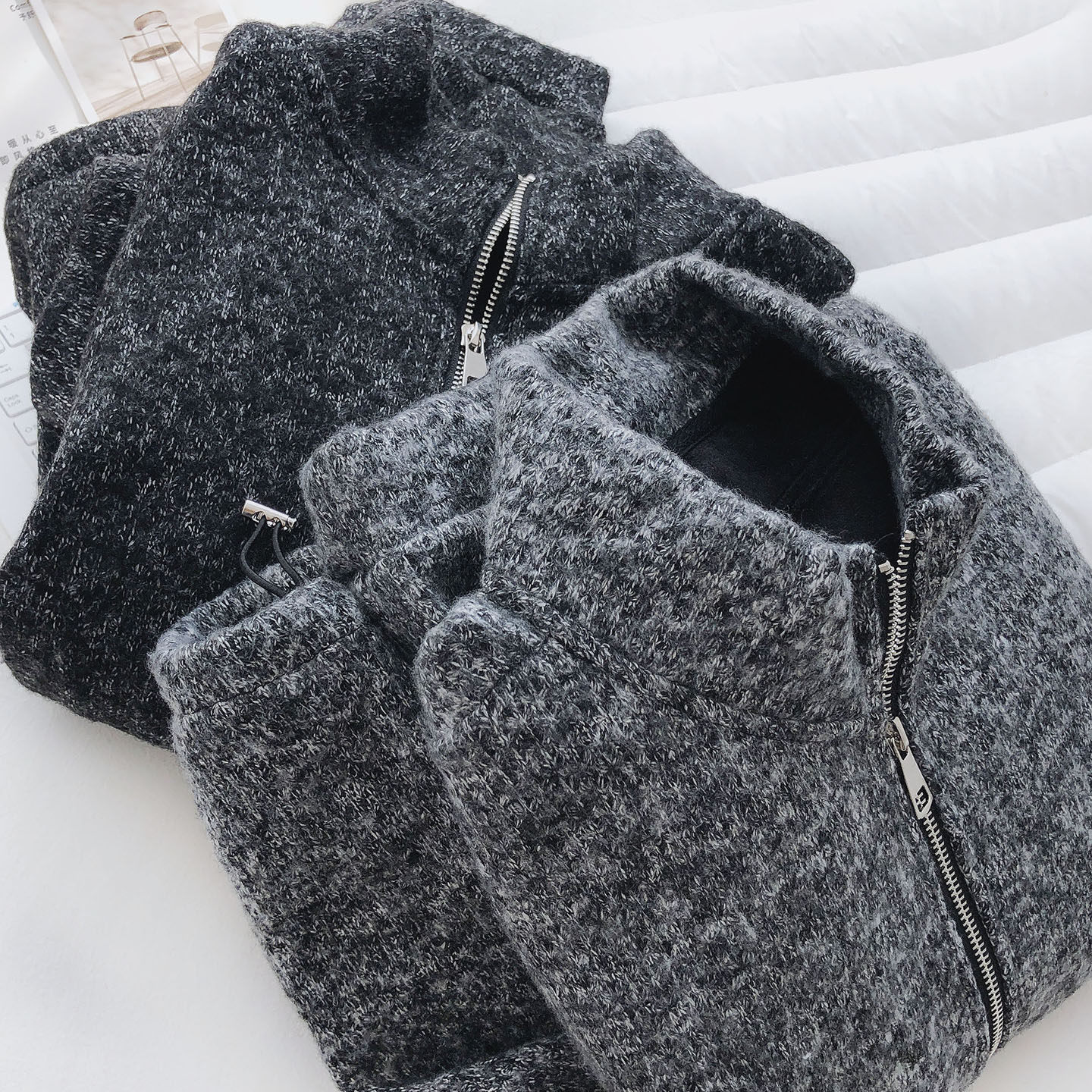 敲保暖！宽松显瘦立领半拉链加绒加厚百搭休闲卫衣女秋冬学生外套