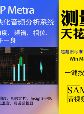 PSP Metra音频分析仪VST3插件WinMac模块化响度表LUFS相位
