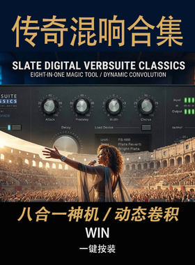 Slate Digital VerbSuite Classics混响VST3插件Winc复刻480L M7