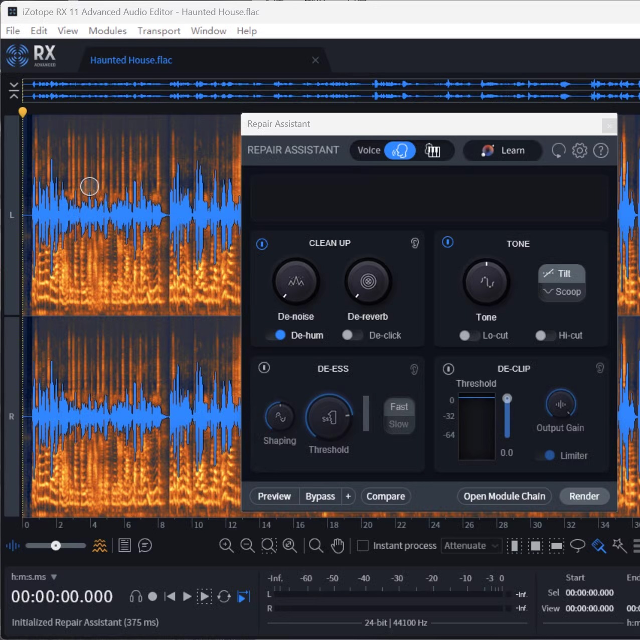 超值智能音频调节与增强插件 现场录制录音室 iZotope RX11稳定版