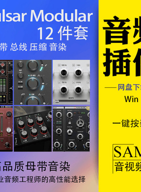 Pulsar Modular 均衡 压缩与音染13件套 母带 混音动态控制 win