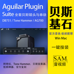 Aguilar Plugin Suite贝斯箱头模拟VST3插件WinMac官方ToneHammer