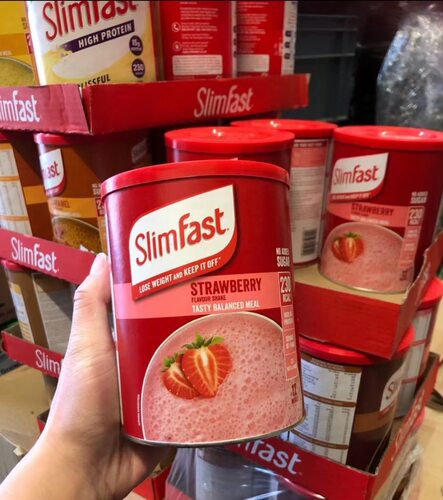 英国新版slimfast代餐奶昔584克粉营养饱腹食品膳食纤维16餐