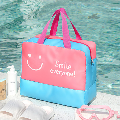 干湿分离游泳包女手提