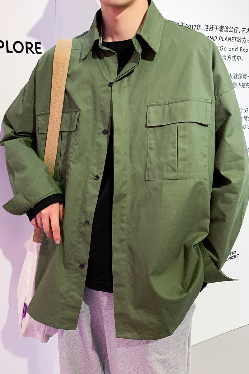 JK01P50春装新款衬衫外套ins宽松控68,男装衬衫,星座1018-3