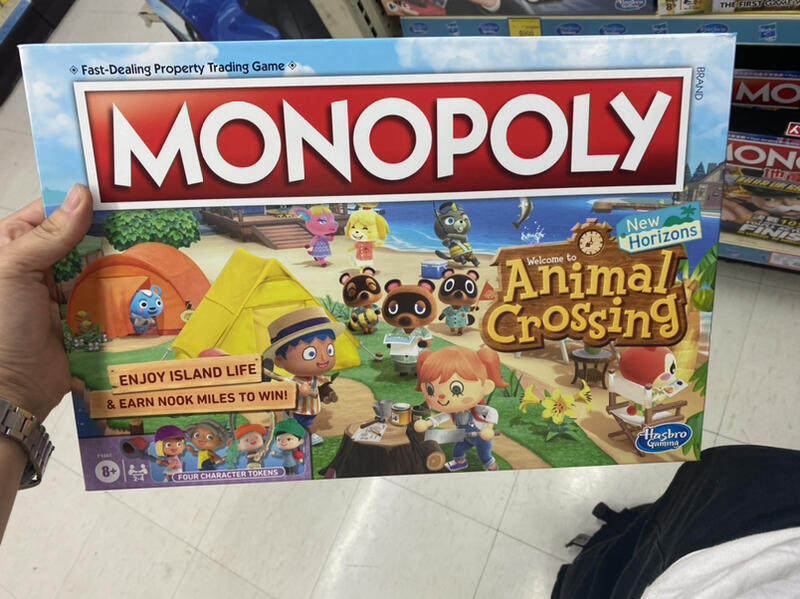 hasbro monopoly 地產大亨 動物森友會收藏版 儿童大富翁玩具礼物