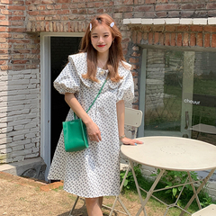 A Han Xia small fresh flower doll collar dress