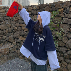 Real photo, real price, early spring, South Korea holiday, two pieces of splicing shirt, three standards are complete