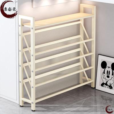 鞋架子多层家用门口入户门小窄置物架2025新款小型不锈钢简易鞋柜