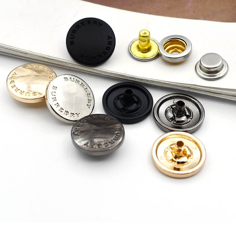 四合扣金属按扣高档羽绒服男女B家外套西服西装扣子锌合金圆形钮