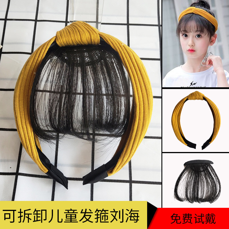 轻薄网红头帘可拆卸隐形拍照假发图片