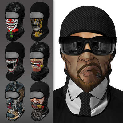 机车哈雷全面复古冰丝防晒头套