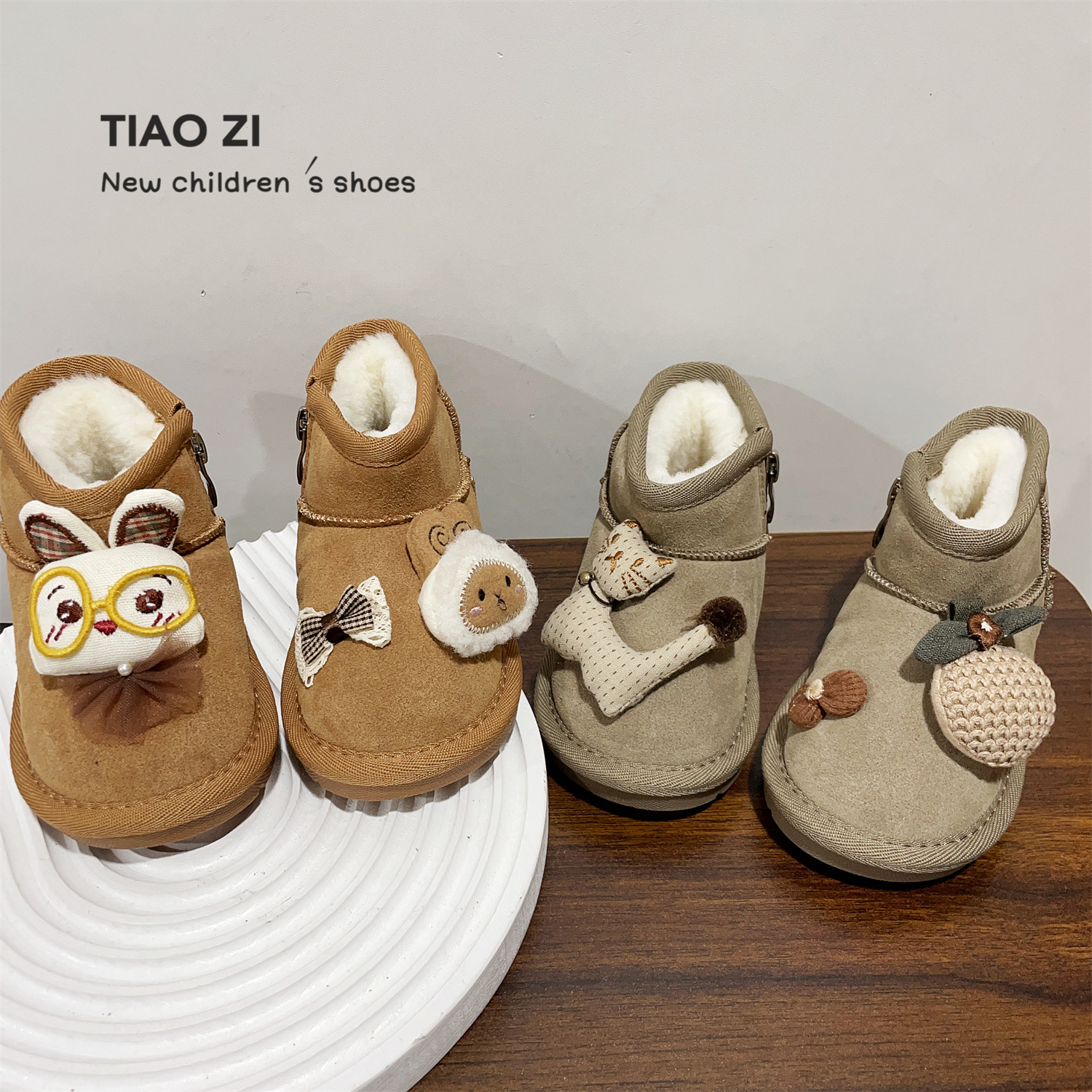 潮流宝宝保暖舒适抗寒棉靴