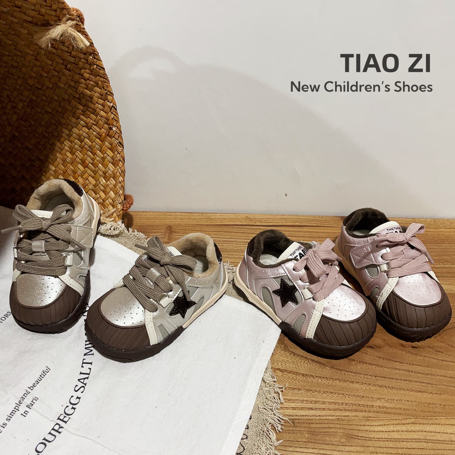 休闲鞋加绒保暖小童软底板鞋