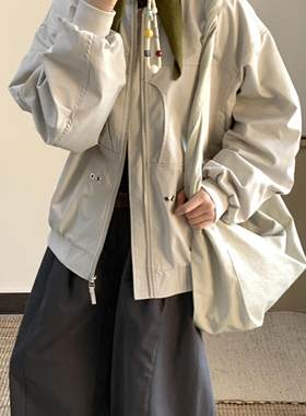 美式复古外套女2026春季新款