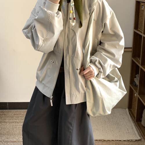 美式复古外套女2026秋季新款