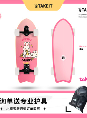 Takeit陆地冲浪板儿童青少年初学者成人专业陆冲板