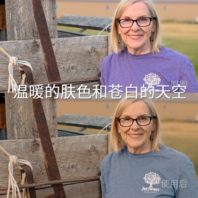 温暖的肤色和苍白的天空LUT V-LogFinalCutProliitLog3G1索尼6700
