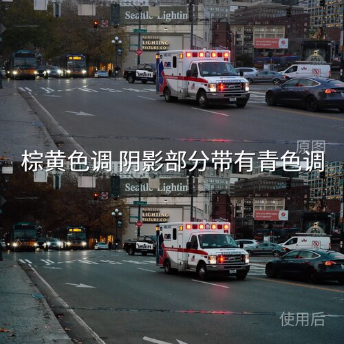 棕黄色调阴影部分带有青色调LUT V-LogF-Log2LogC4AfterEf华为P50