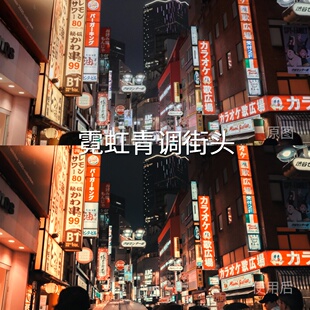 霓虹青调街头LUT LogC3DaVinciResolve电脑vivoLogS-Log2松下S5‌
