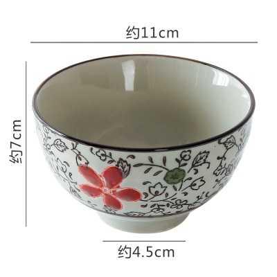 Modern microwave oven, ceramic tableware, Japanese style and fengmi rice bowl