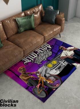 定制西海岸奇卡诺 hiphop2pac匪帮GTA网红花体字底下硬核说唱地