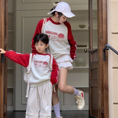 超好看母子炸街卫衣加绒