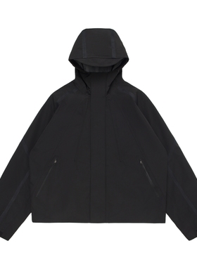 黑色圣诞树HELIOT ARCHIVES黑武士特氟龙三防硬壳机能冲锋衣外套