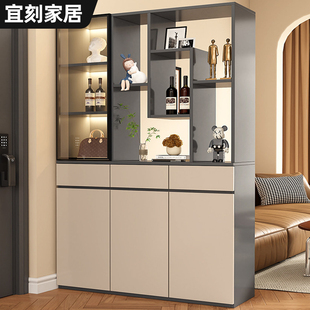 实木玄关柜入户正对门鞋柜靠墙一体屏风隔断客厅储物柜置物门厅柜