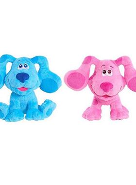 动画蓝色集点斑狗粉色狗红毛绒玩具沙HTZ发娃娃卡通收生日礼物娃