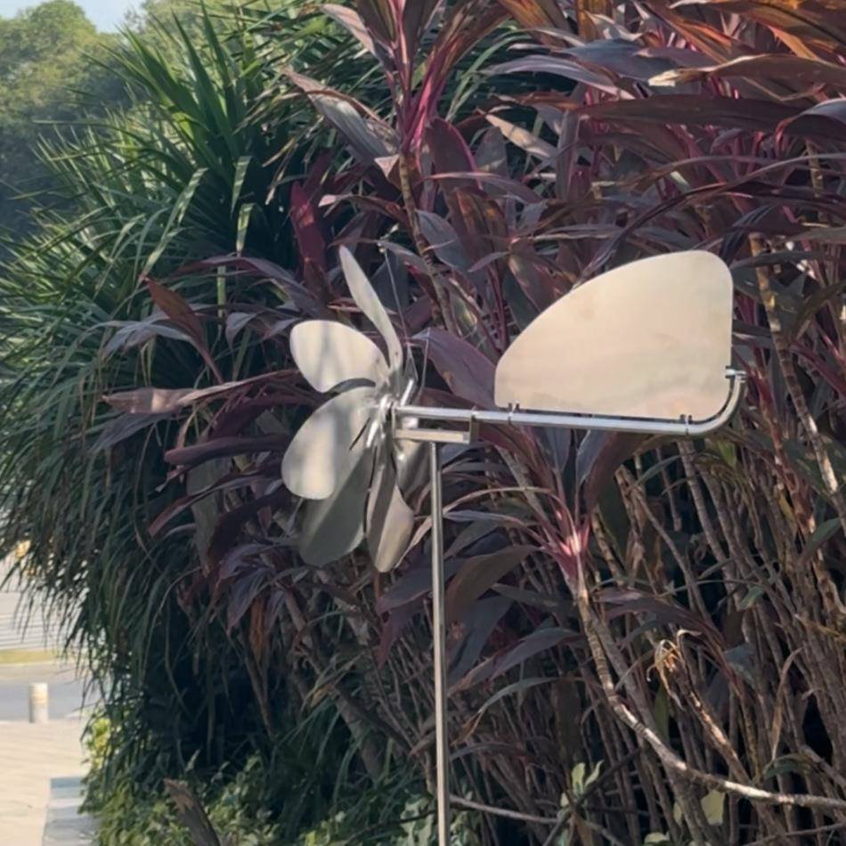 新品stee0l4youBVY Spe轮edy36°向旋转风标 风组不锈钢风车