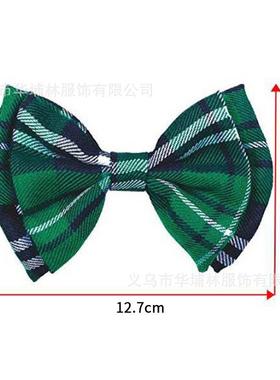 D绿色爱尔兰大领带 圣帕特里克节领结套装Luck of Irish