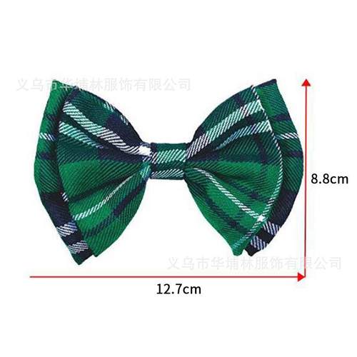 D绿色爱尔兰大领带 圣帕特里克节领结套装Luck of Irish
