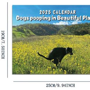 2026Calrenda Pi历cs 210s26年狗屎日狗狗便便日历 Dick Nature’