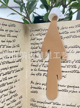 咖啡皮革书签装饰spilled rcoff杯ee bookmak便有无品牌/携小巧趣