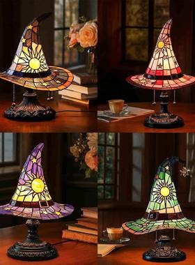 Witch Hat Lamps女巫帽子灯装饰摆件USB插座led灯光摆件创意