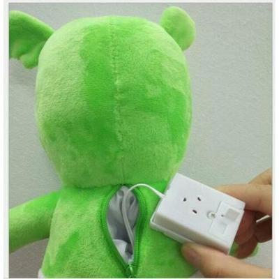 音橡乐胶熊gummy bear 玩p 1lush 绿熊 毛绒具公仔 娃娃动漫卡通
